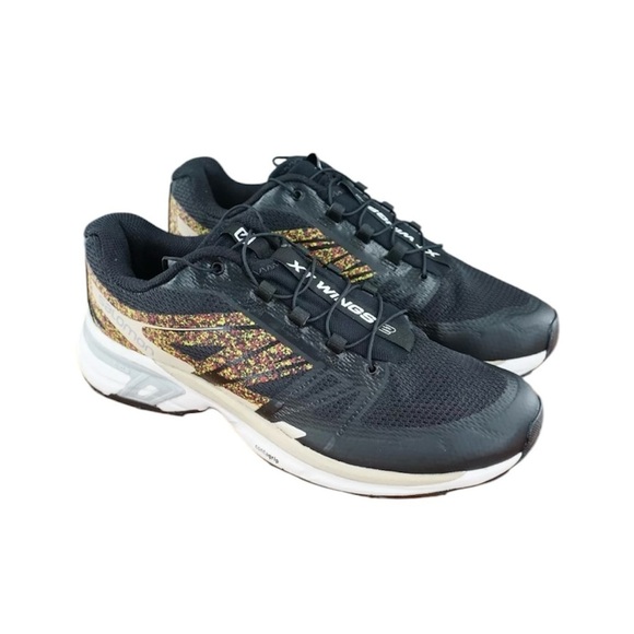 Salomon XT Wings 2 Shoes Unisex Black Women’s 9 Men’s 8 Hiking Trail Outdoor - Picture 4 of 12